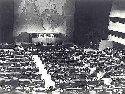 הצבעת האו"ם ב-29 בנובמבר 1947 (מתוך אתר הכנסת)