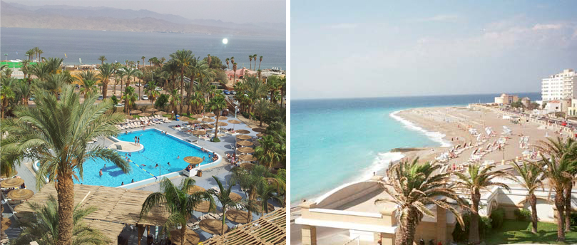 Eilat and Rhodes. Greece, where the average ruin is sturdier than its shambolic economy, is already making a fast recovery with many hotels booked up through September (Photos: Amit Gal, Ziv Reinstein) 