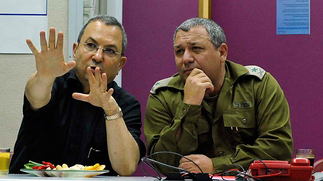 Then-defense minister Ehud Barak with then-Maj.-Gen. Gadi Eisenkot (Photo: Ariel Hermoni, Defense Ministry) Then-defense minister Ehud Barak with then-Maj.-Gen. Gadi Eisenkot (Photo: Ariel Hermoni, Defense Ministry)