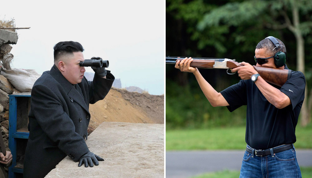 Barack Obama vs. Kim Jong-un. The exact same scenario (Photo: AP)