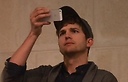 Kutcher in Israel last week (Photo: Motti Kimchi)