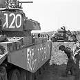אנשי הצוות של הטנק של יוסי ב-חנן במלחמת יום הכיפורים 