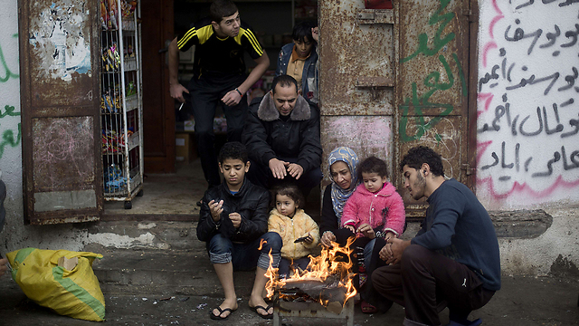 Heavy storm hits Gaza, region (Photo: AP)