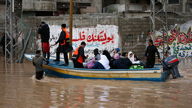 Flooding in Gaza (Photo: Reuters)
