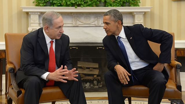 Netanyahu and Obama meet at the White House (Photo: GPO)