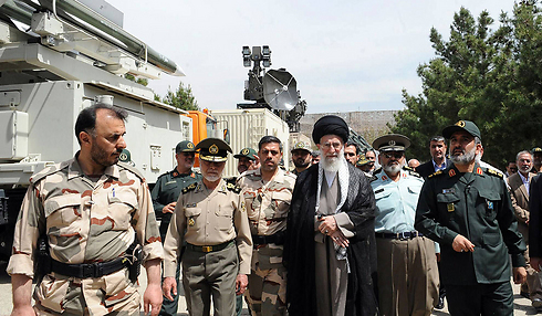 Ayatollah Ali Khamenei with top commanders in the IRGC (Photo: AFP)