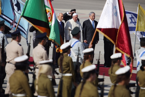 Shimon Peres, el Papa Francisco y Benjamin Netanhayu