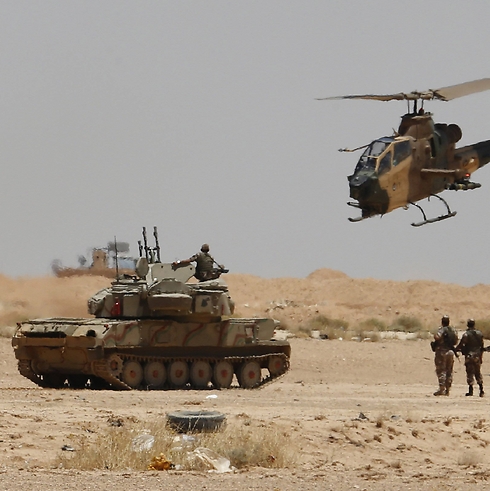 Jordanian army on Iraqi border, earlier this week (Photo: Reuters)