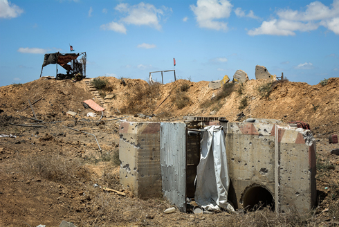 One of the tunnels unearthed during the ground operation (Photo: IDF Spokesperson's Unit)