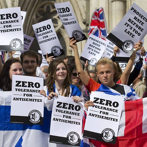 Protest against anti-Semitism in London (Photo: AFP)