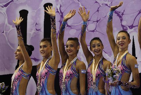 Israel's national team in rhythmic gymnastic in Izmir, Turkey (Photo: EPA)