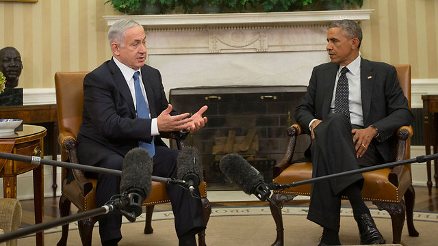 Netanyahu and Obama at White House in 2014 (Photo: AP)