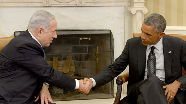 PM Benjamin Netanyahu and US President Barack Obama in Washington (Photo: GPO): 