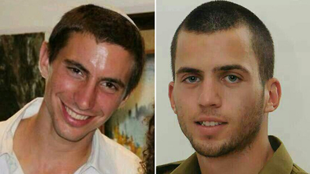 Hadar Goldin (left) and Oron Shaul's bodies were abducted during Operation Proective Edge in 2014