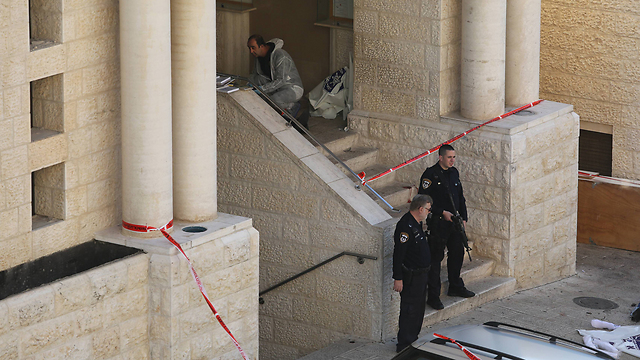 The scene of the attack (Photo: Gil Yohanan)