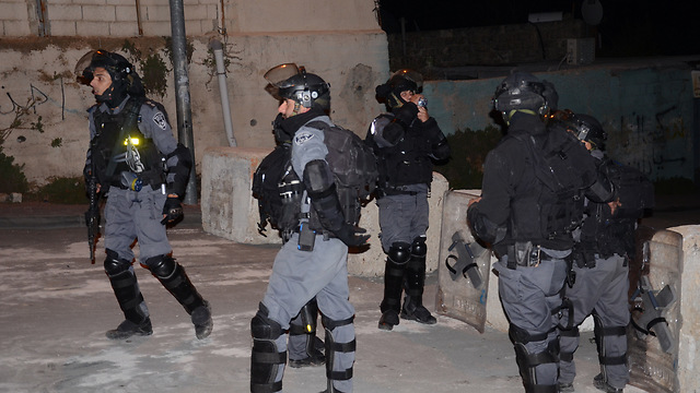 Palestinian police officers in East Jerusalem. (Photo: Mohammed Shinawi)