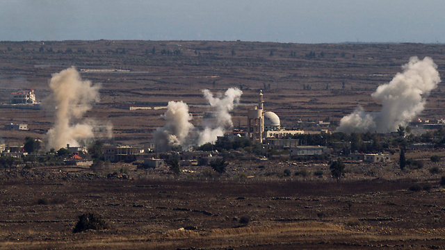 Explosions at Quneitra in Syria, not far from the Israeli border. (Archive Photo: EPA)