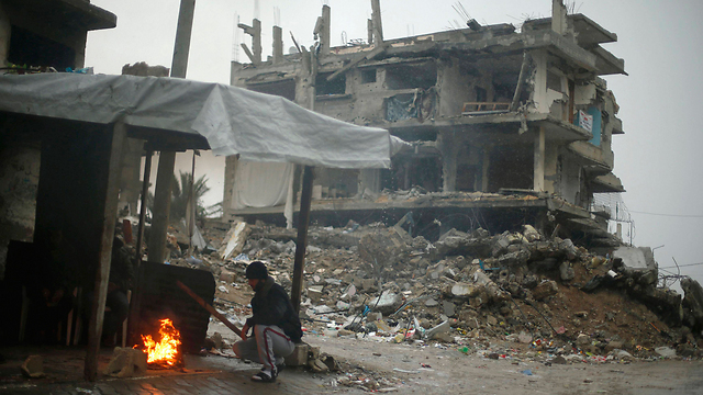 Destroyed building in Gaza. (Photo: AFP)