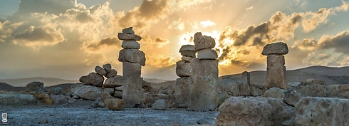 Remains of the Hyrcania fortress in the Judean Desert (Photo: Ittay Bodell)