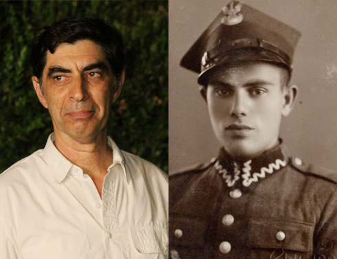 Dr. Simha Goldin and his father, a Polish soldier who was taken captive by the Soviet Army (Photos: Ido Erez, the Goldstein-Goren Diaspora Research Center at Tel Aviv University)