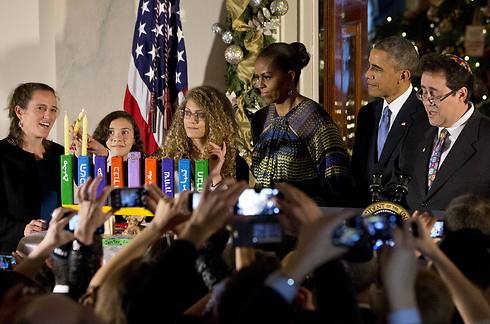 This was the first of two Hanukkah parties held by the White House this year because of high demand (Photo: AP)