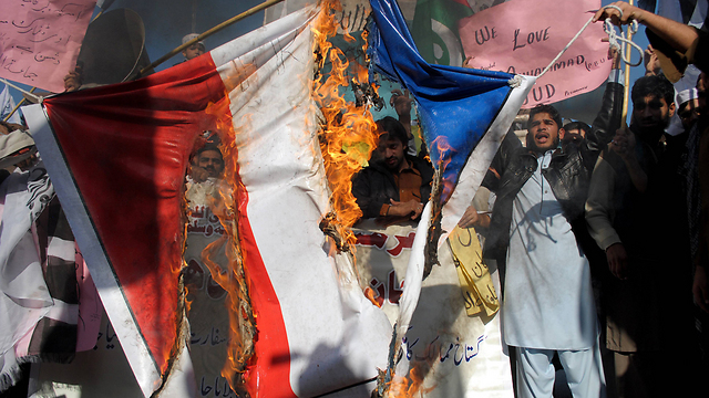 Anti-French protest in Pakistan (Photo: AP)