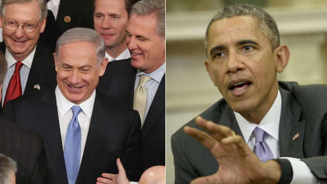 Obama and netanyahu - two opposite sides of Iran deal. (Photo: AFP, Reuters)
