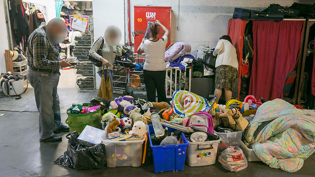 Food donations for those in need (Photo: Ido Erez)