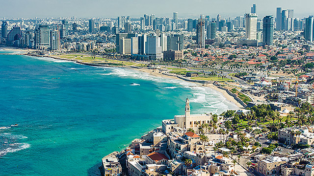 Aerial view of Tel Aviv from Old City of Yafo (Photo: Israel Bardugo)