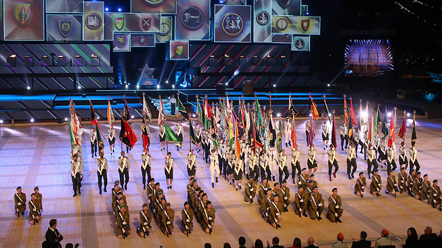 IDF flag bearers commanded by Col. (res.) David Rokani (Photo: Amit Shabi)