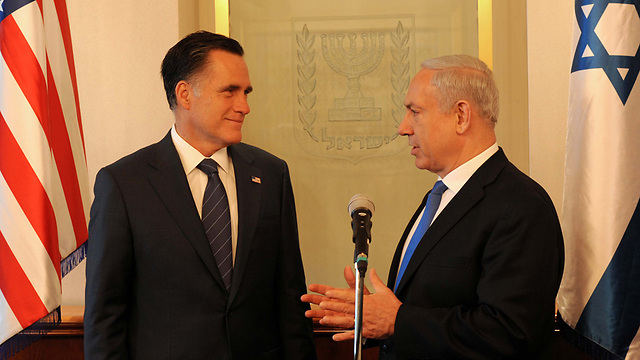 Netanyahu and Romney. Inserting Israel into the 2012 elections failed to make the impact Republicans hoped for. (Photo: Avi Ohayon/GPO)