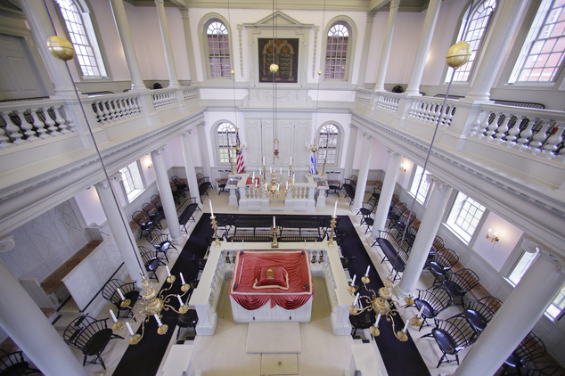Touro Synagogue seen from the 'ladies gallery' (Photo: AP)