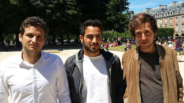 Left to right: Nathan Sabah, Yaakov Ben-Said ,Solel Sabah (Photo: Roi Yanovsky)