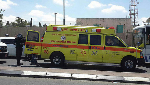 Ambulance at the scene of the attack (Photo: MDA) Ambulance at the scene of the attack (Photo: MDA)