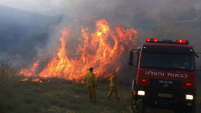 Firefighters gain control of huge fire near Sea of Galilee