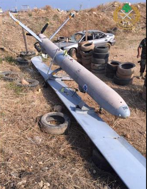 Photo posted on Lebanese army Twitter of alleged Israeli drone.
