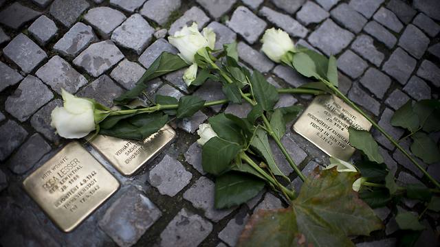 Memorial stones in Berlin (Photo: AFP)