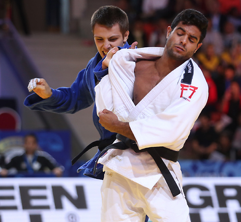 Sagi Moki at the World Judo Championships. (Photo: Oren Aharoni)