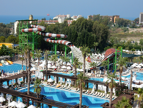 Slides on top of slides. Antalya. (Photo: Danny Sadeh)