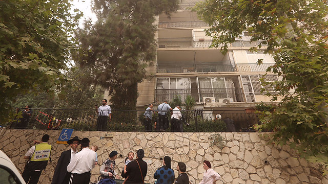 The scene of the leak (Photo: Gil Yochanan)