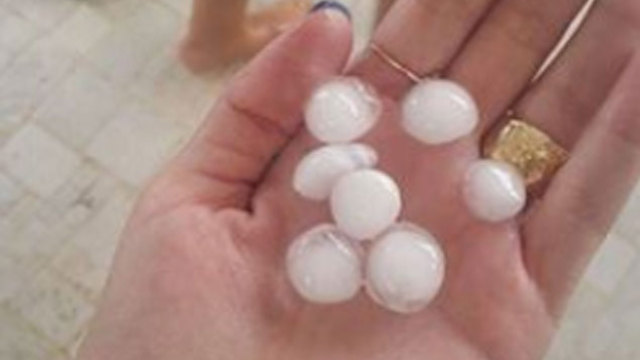 Hail in the north (Photo:Shani Wolster)