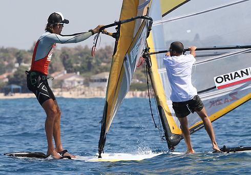 Nimrod Mashiah (Left) and Shahar Tzuberi. Fighting for a single ticket to Rio. (Photo: Oren Aharoni)