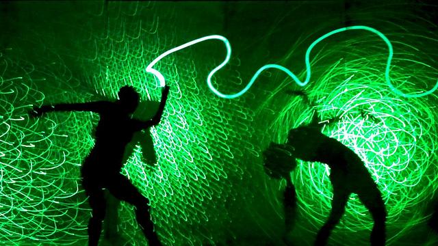 A combination of dance, acrobatics, illusion and black light technology. ElectriCity