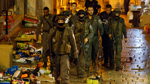 Border police forces in Jerusalem, after Saturday's deadly Terror attack (Photo: EPA)