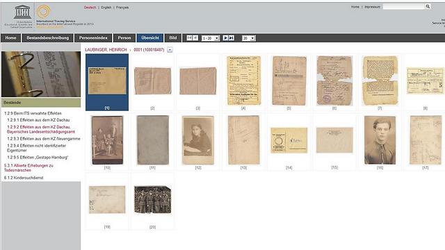 Some of the documents in the archive (Photo: www.its-arolsen.org)