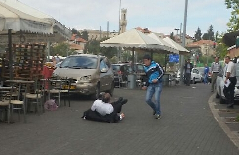 The moment of the attack. (Photo: Tzipi Malkov)