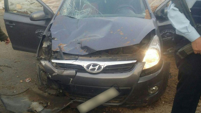 The car after the attack (Photo: Hatzola)