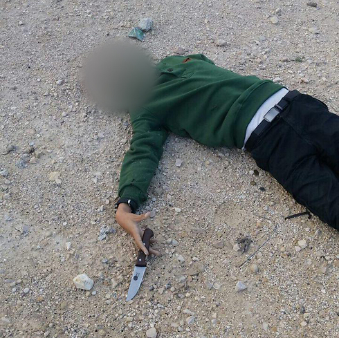 An attempted attack is thwarted after the assailant is shot dead in Abu Dis. (Photo: United Hatzalah)