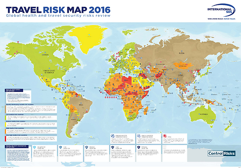 The travel risk map. (Photo: International SOS)