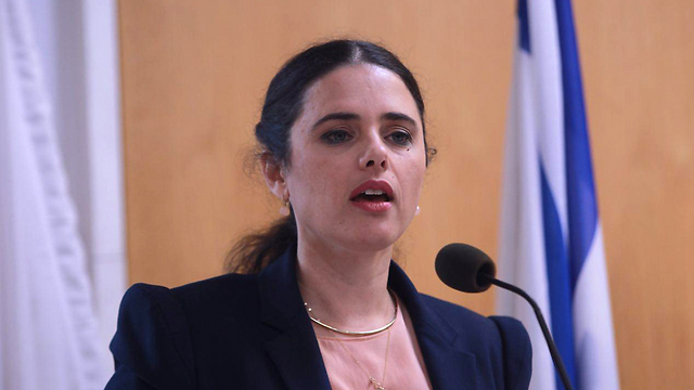Justice Minister Ayelet Shaked. The freedom to criticize the government, supervise its activity and help those harmed by it is a vital way of action in a democracy (Photo: Motti Kimchi)